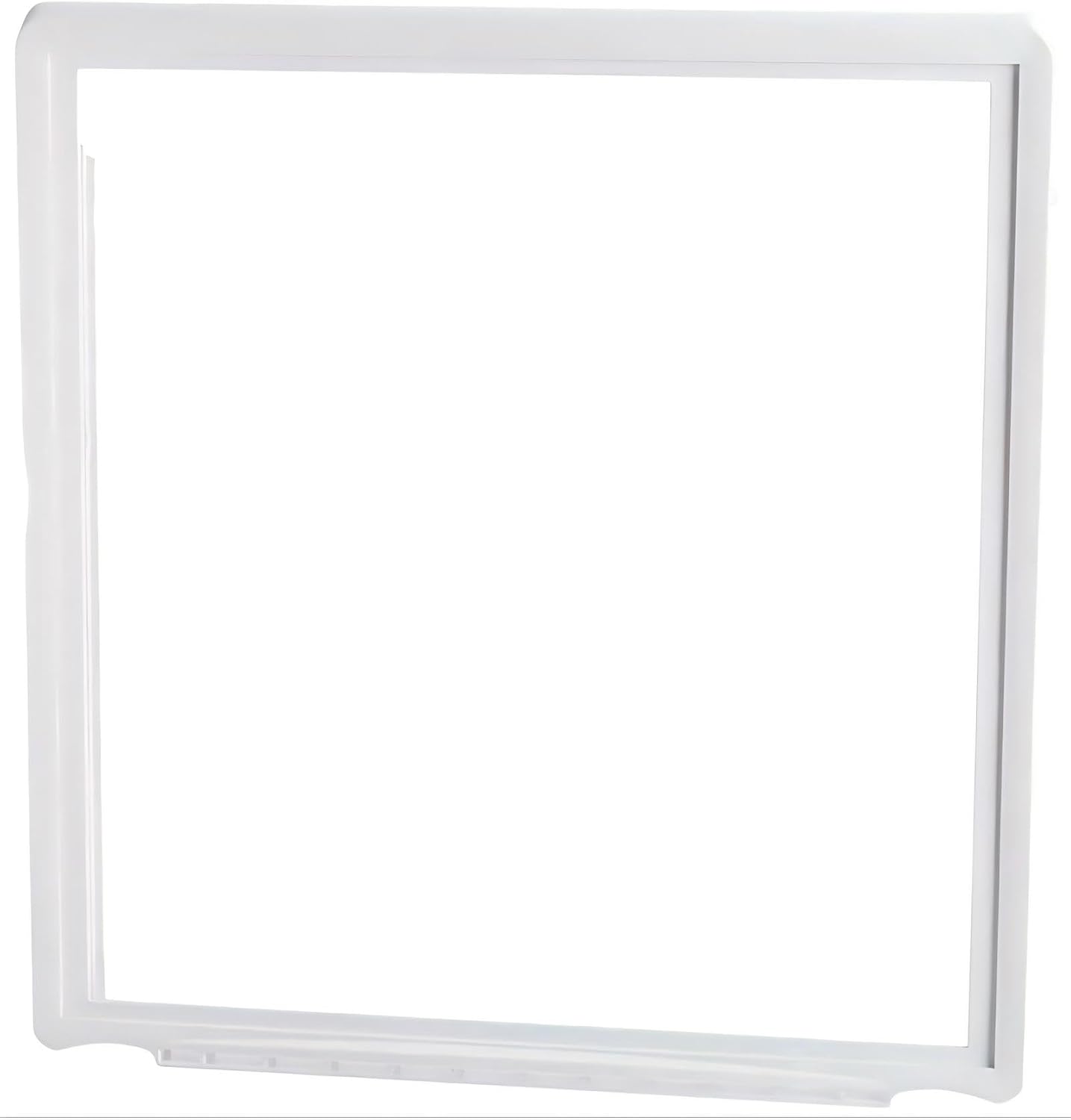 PS2363832 Refrigerator Meat Pan (Top) Shelf Frame, for Frigidaire Refrigerator & Freezer Parts,Freezer Shelf Frame W/O Glass, Replaces 241969501 AP4433007 1512992,Size: 17-3/8" x 18-3/8"