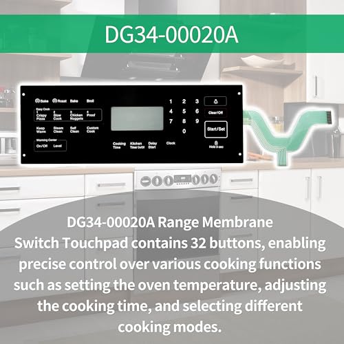 Interruptor de membrana DG34-00020A soluciona botones que no responden 7