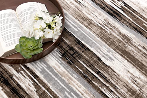 Rug Branch Sedona 2' x 5' (2'3" x 5') Brown/Beige Abstract Indoor Doormat Rug, Contemporary, Medium Pile, Stain-Resistant Entry Carpet - Front Door, Mudroom, Hallway and Kitchen by Rug Branch - Image 2