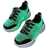 Hot Dingding LED Light Up Shoes for Girls Boys Fiber Optic Shoes Kids Led Sneakers USB Charging Lumi