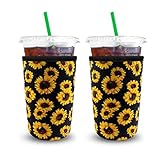 XccMe Iced Coffee Sleeves,Reusable Cold Cup SleeveS,2Pack Neoprene Insulator Cup Cover for Cold...
