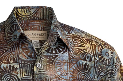 Indo Bay Tropical Hawaiian Cotton Batik Shirt3
