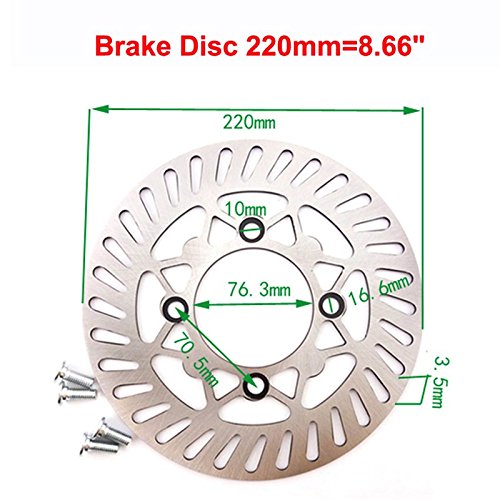 220mm Front Brake Disc Rotor For SDG & Chinese Pit Dirt Bikes 50cc-190cc - Fits Stomp, SSR, DHZ, Atomic - View #3
