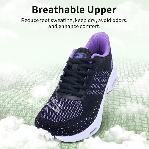 Image of AOV Women Arch Support Walking Shoes Orthotic Tennis Sneakers for Plantar Fasciitis Athletic Running Shoes