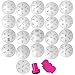Produktbild COM-FOUR® 23-teiliges Set Nagelstempel Nageldesign Tattoo Nail Art Schablonen Stamp Set (Set 1)