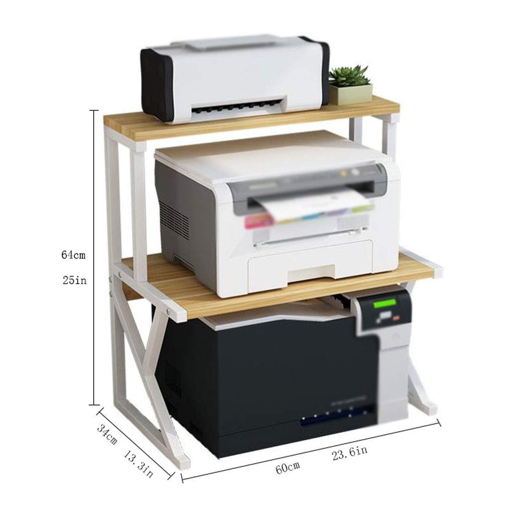 Supporto da Scrivania per Monitor Piccola stampante Stampante 3-Layer Desktop Multi-Function Fax Machine Scaffale for ufficio Soggiorno Scanner Scanner Standing Stampante Scrivania Supporto per Stampa