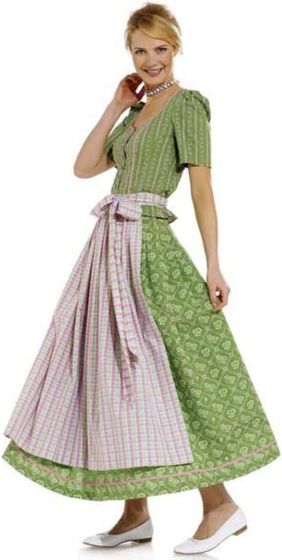 Burda Dirndl Dress Robe Folklore Sewing Pattern 7870