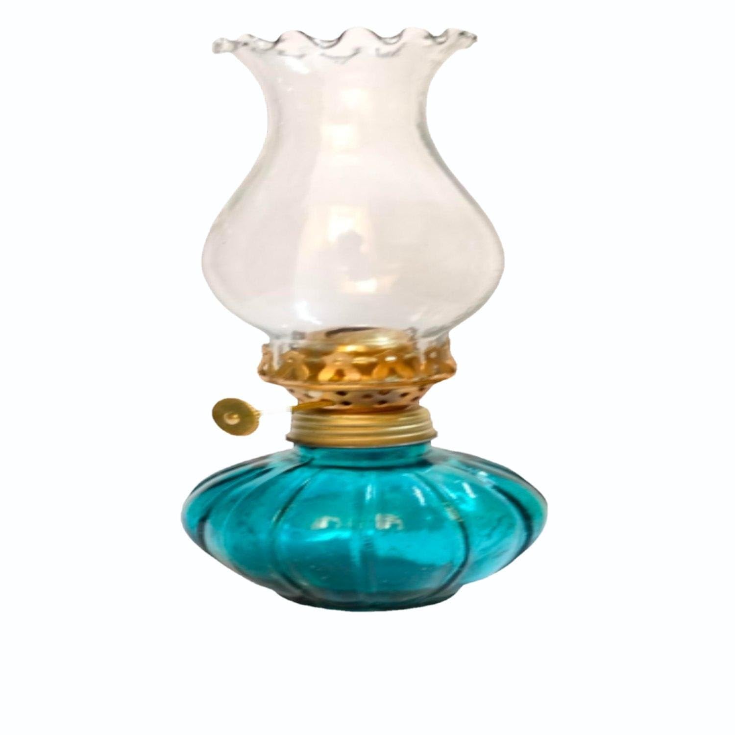 Glass Kerosene Oil Lamp Lantern Vintage Oil Lamps for Indoor Use Decor Chamber