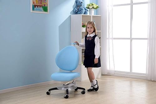 Miniatura 8 de ApexDesk Little Soleil Serie DX - Silla ajustable en altura, color azul