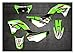 ANQNSS Misura Per Kawasaki 230 KLX Motocross Set Completo Di Grafica Adesivi Sfondi Decalcomanie Kit Misura Per Kawasaki KLX230 KLX 230