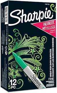 Sharpie Permanent Markers | Fine Tip | Assorted Metallic Colours | 3 Count