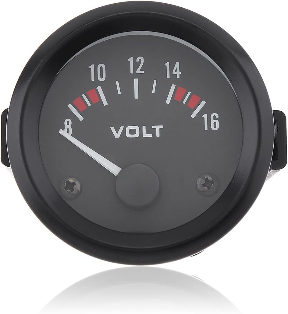 2" 52MM 12V 8~16V Universal LED Electrical Car Voltmeter Voltage Gauge Meter