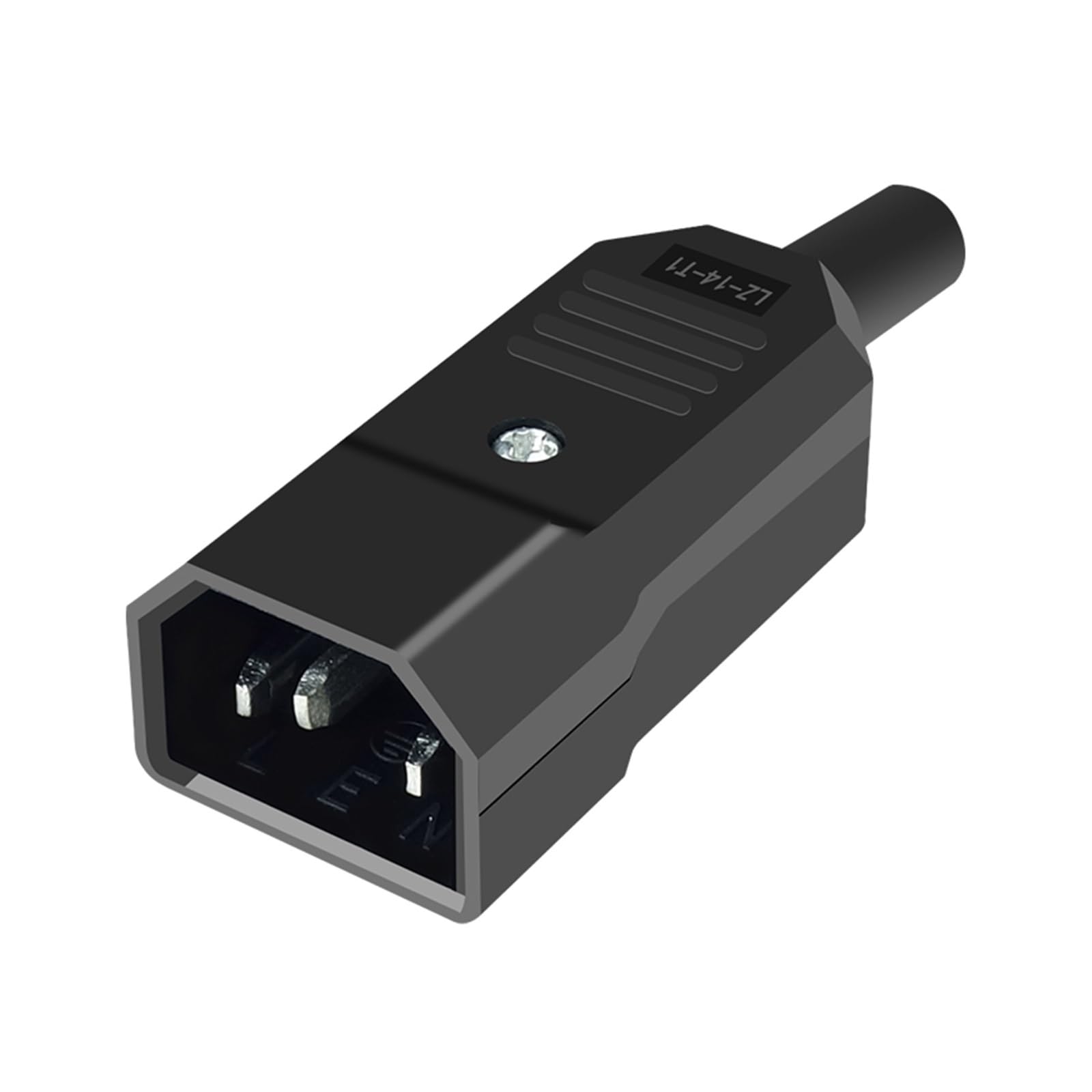 Adaptateur de prise mâle à trois cœurs tout en cuivre pour une conductivité supérieure