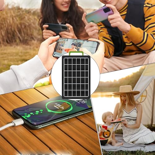 Cargador solar portátil contra apagones: energía para cámaras de seguridad y monitor 5