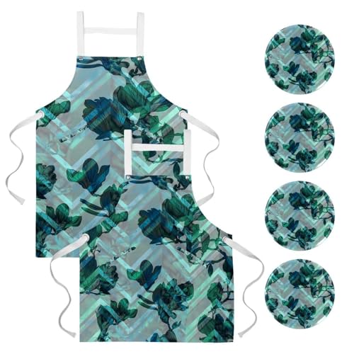 Tablier de cuisine pour pâtisserie et nettoyage de la maison lot de 2