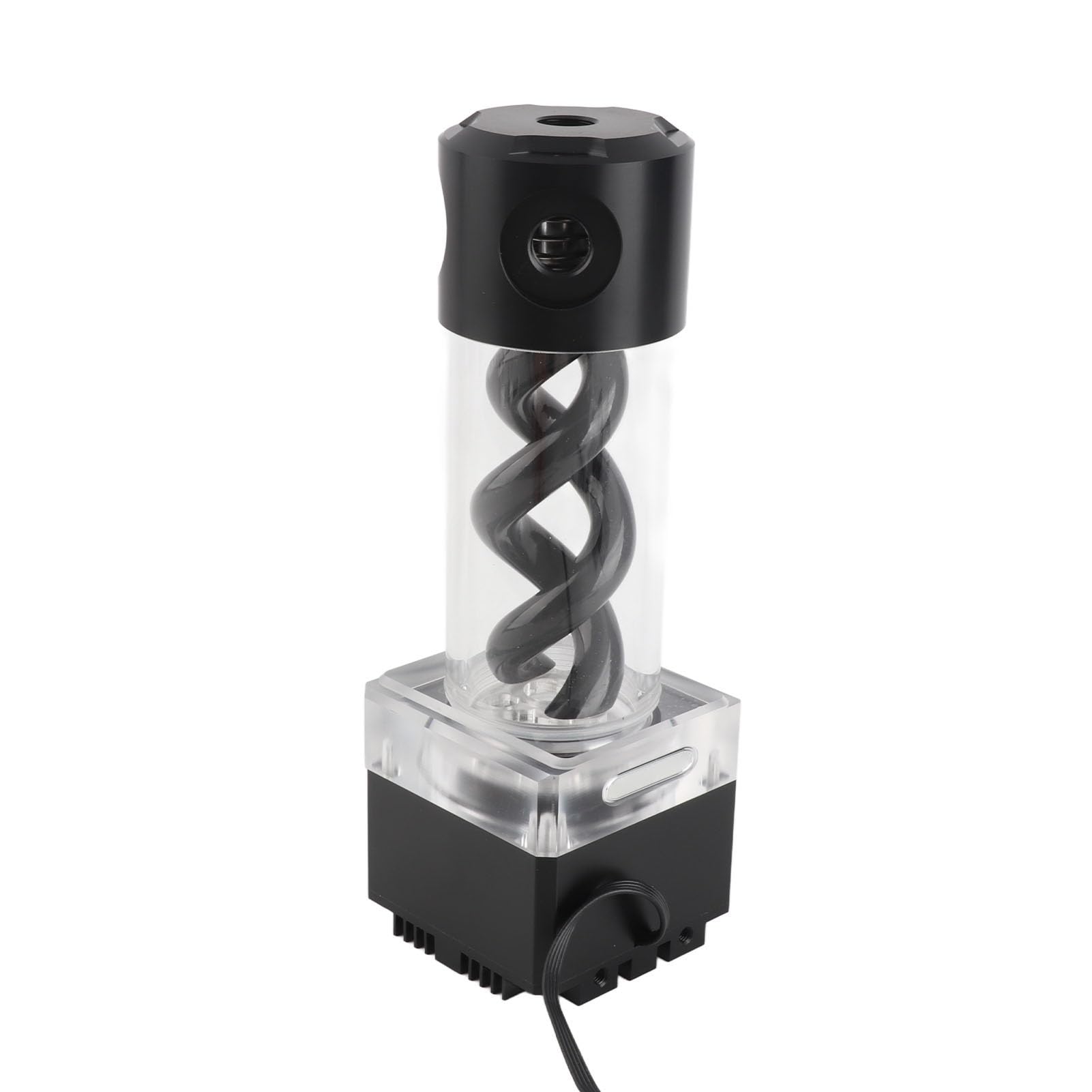 Juego de Bomba de Refrigeración por Agua para Ordenador, ánodo de Aluminio, Kit de Refrigeración por Agua de Alto Flujo Eficiente para Jugadores (BLACK)