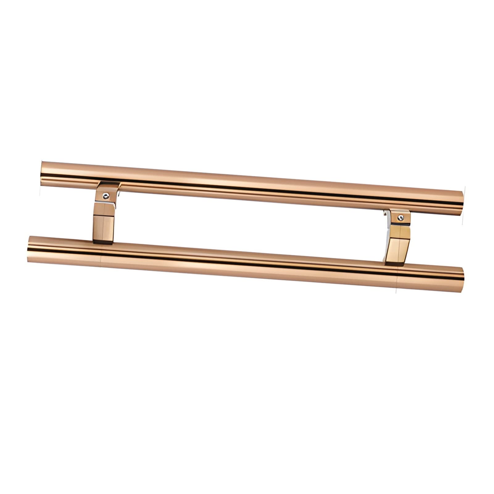 Poignée de porte de restaurant 150 cm en métal rose pour entrée chic