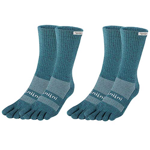 Injinji Unisex Performance Trail Midweight Crew Toesocks Space S Bundle (2 Pair)