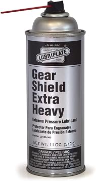 Lubriplate L0152-063 Gear Shield Series Black ISO-9001 Registered Quality System, ISO-21469 Compliant 40+ cSt Multi-Purpose Open Gear Grease, 11 oz Pack of 12