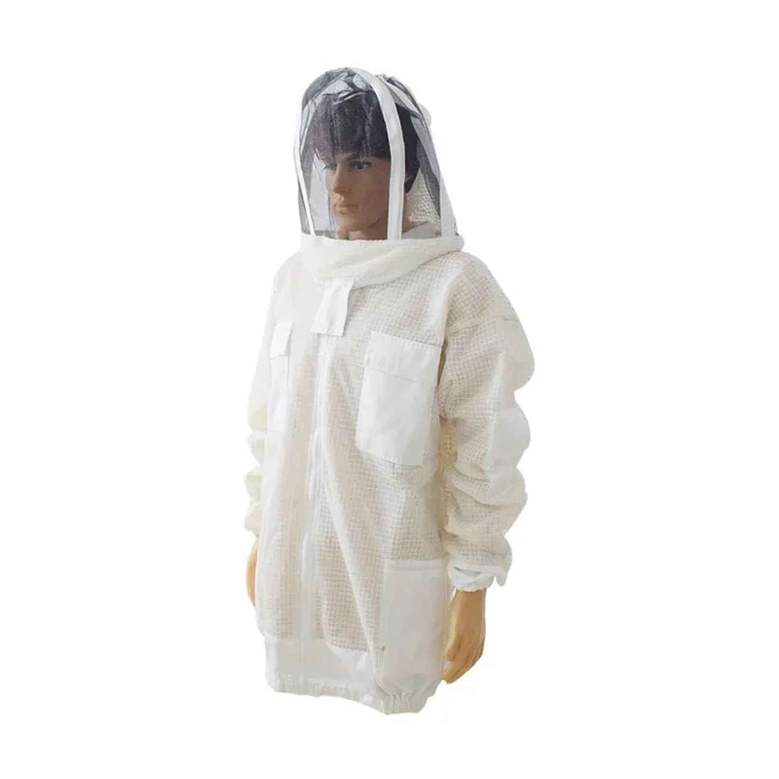 Tuta da apicoltore, Tuta anti-ape professionale, abbigliamento for coltura traspirante a 3 strati, tuta traspirante for coltura, giacca for coltura ventilata per apicoltore da giardino e apicoltore(3X