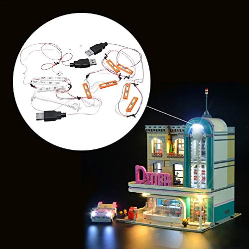 LED Light Lighting Kit DIY Luminous Building Blocks Model ONLY for Lego 10260