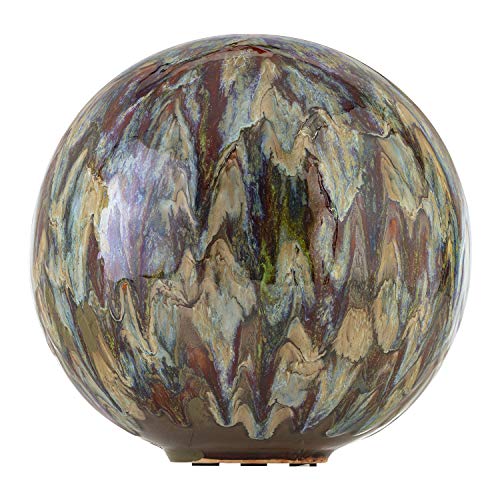 Alpine Corporation, Multicolor Alpine TOM252 Ceramic Gazing Globe, Tall Color, 10