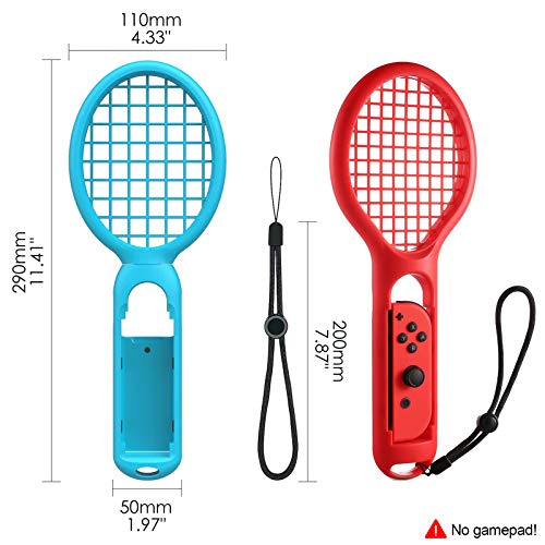 Tennis Racket Controller INFURIDER Tennis Racket Controller Holder For Nintendo Switch Game (2 ...