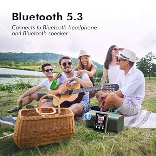 64Go Lecteur MP3 Bluetooth 5.3, baladeur mp3 Enfant Musique Portable 2,8 Pouces écran Tactile avec enregistreur Vocal, Radio FM, podomètre, Dossier, Lecture aléatoire, Support de Carte Micro SD 128Go