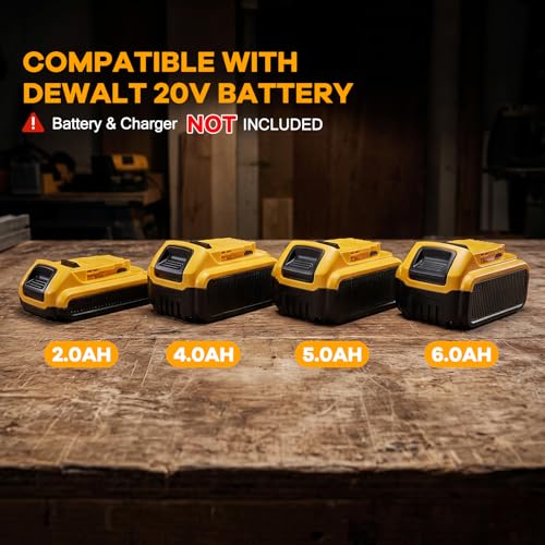 Image of 1 /2 inch Impact Wrench, Compatible with DeWalt 20V Battery, 1500N.m(1106Ft-Lbs) High Torque Brushless Impact Gun with 3-Speed, 4 Sockets for Car /Truck (Bare Tool & NO Battery)
