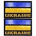 2PC Ukrainian Ukraine Flag Patches States Flags Tactical Patch Funny Tactical Military Infrared Reflection IR Patch Hook and Loop Backing