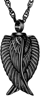 Angel Wing Cremation Necklace for Ashes Stainless Steel Urn Pendant Ashes Holder Memorial Jewelry-I'm