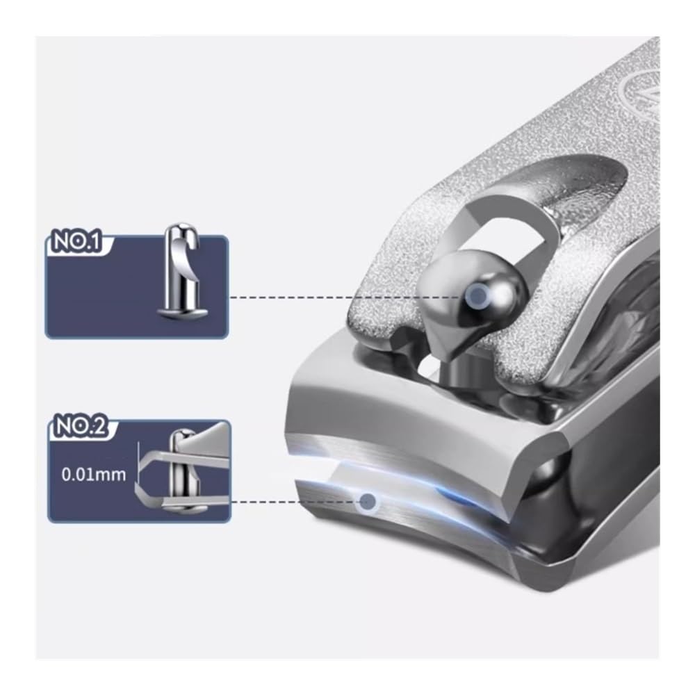 Set di tagliaunghie, set manicure per uomo, kit professionale per unghie, set di tagliaunghie, 13 pezzi, kit per la cura delle unghie in acciaio inossidabile, kit per pedicure da uomo con tagliaunghie
