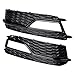 Front Bumper Grille Fog Light Outer Covers Grill Compatible with 2013 2014 2015 2016 Audi A5 S-Line S5 Facelift Left Right