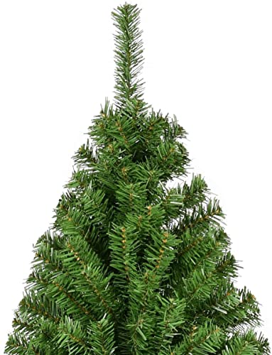 Generic Chefjoy Artificial Christmas Pine Tree, Unlit Hinged Life-Like Pine Tree With Pvc Leaves & Sturdy Metal Base, Easy Setup Full Spruce Xmas Tree For Indoor Outdoor Decoration, Green #TOP5