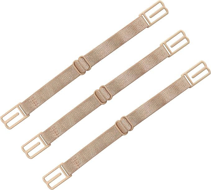 Bra strap holders for slipping, Racerback Converters, stay put strap holder, bra strap clips for the back (SKIN, PACK OF 3)