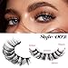Veleasha Russian Strip Lashes DD Curl False Eyelashes Fluffy Wispy Faux Mink Lashes 10 Pairs Pack (D02)