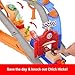 Mattel Disney and Pixar Cars Toy Playset, Lightning McQueen & Chicks Hicks & 2 Pitty Crew Vehicles, 2 Ways to Race, Race & Rescue Rescue Road Raceway