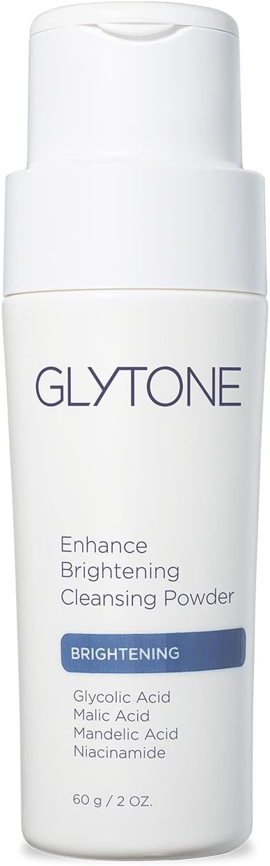 Enhance Brightening Cleansing Powder - Exfoliating Mask Cleanser - Glycolic, Malic & Mandelic Acid - 2 fl. oz.