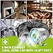 Utility Blower,8 Inch Exhaust Fan,2500R/MIN High Velocity Portable Ventilator,Air Extractor Fan with 16 Ft / 5m Duct Hose for Paint Booth,Industrial basement Ventilation of chicken houses and more