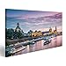 Produktbild islandburner Bild Bilder auf Leinwand Dresden am Abend Poster, Leinwandbild, Wandbilder
