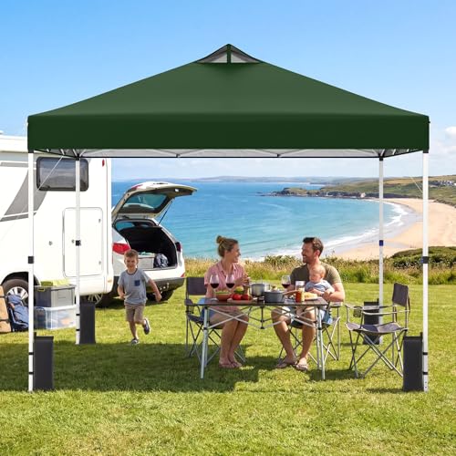 Image of Tangkula 10 x10 Ft Pop Up Canopy with Center Lock