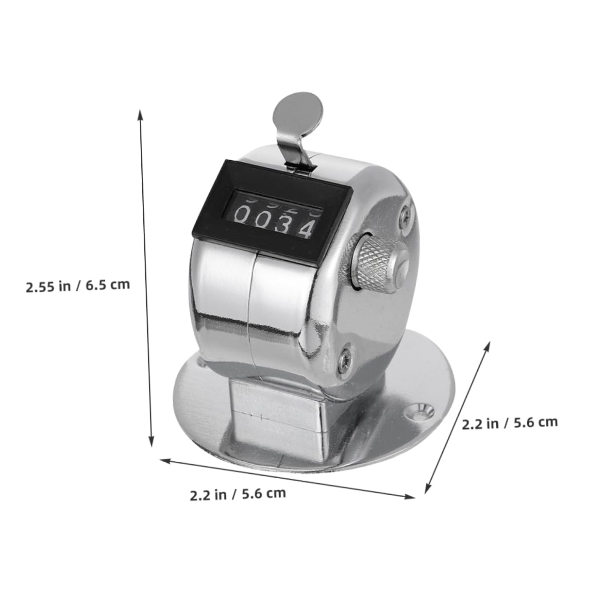 POPETPOP 3pcs Handheld Tally Counter Clicker for Sports Warehouse Inventory Metal Construction