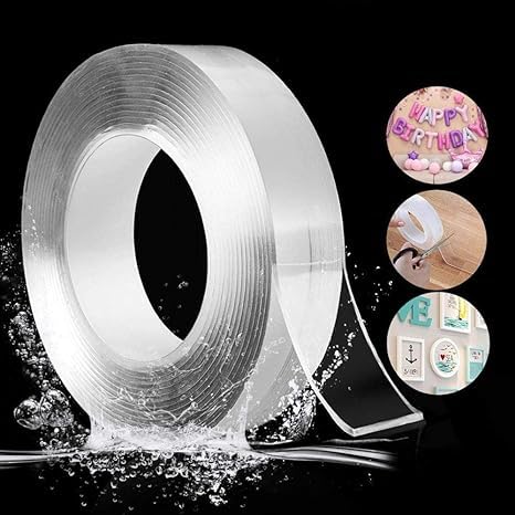 ZOHRA ® Double Sided Tape Heavy Duty - Multipurpose Removable Traceless Mounting Adhesive Tape for Walls，Washable Reusable Strong Sticky Strips Grip Tape (2) (B0CWF3G834) Amazon Price History, Amazon Price Tracker