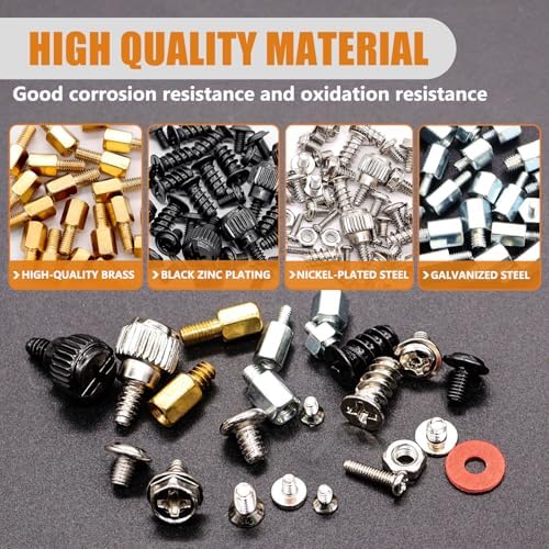 mankk 23 Sizes M.2 Computer Screws Motherboard Standoffs Laptop Screws for Motherboard,HDD Hard Drive,SSD,PC Case,PC Fan,ATX Case,CD-ROM - 3