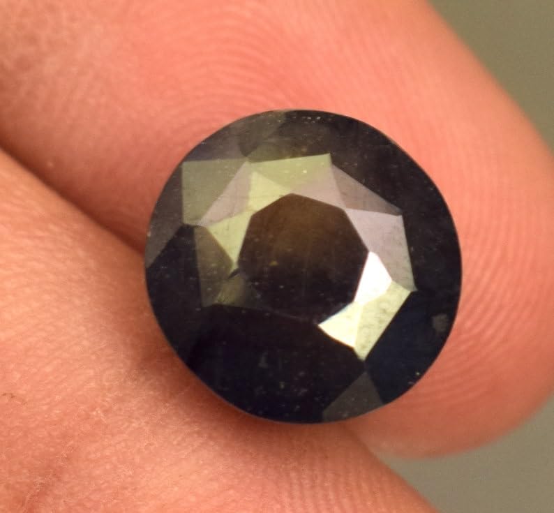 Saphir naturel véritable pour remplacer une pierre perdue sur bague - 4