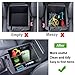 JKCOVER Center Console Dividers Organizer Compatible with Toyota Tacoma 2016-2021 2022 2023 Accessories,Insert Box ABS Secondary Storage