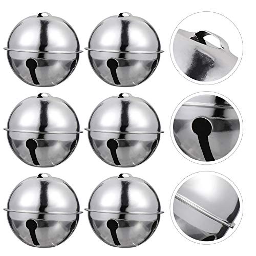 6 Sinos Jingle Bells Artesanato da EXCEART Pequenos Pratos Decorativos de Sinos para o Natal