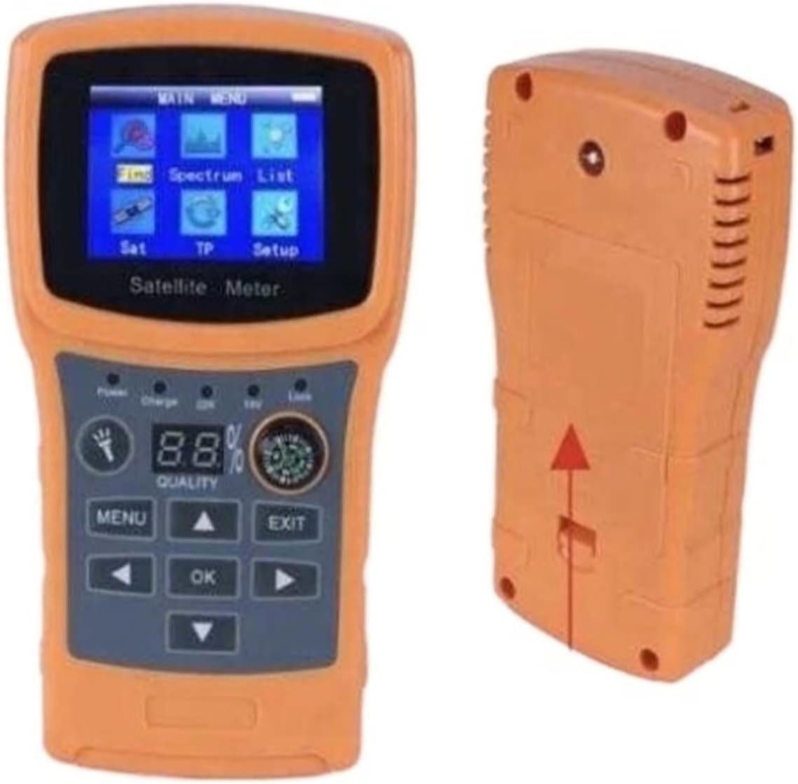 Satellite Finders SF-710 Satellite Finder for Satellite TV Receiver Color Display DISEqC1.0 with USB/Compass Satellite Meter Support DVBS/DVBS2 for Adjusting Sat Dish