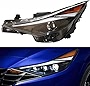LOYALHEARTDY For 2021 2022Hyundai Elantra (Not For Elantra GT) Halogen with LED Headlights Assembly, Driver Side Headlamp Black Housing Left Front Headlights LH - Driver Side