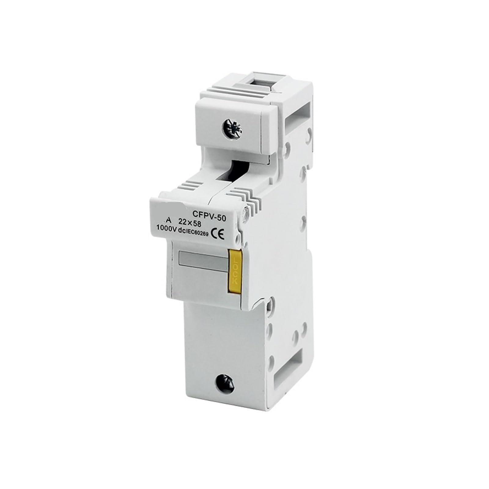 Base de fusible photovoltaïque DC 1000V avec cartouche 63A pour coffret